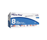 BD Micro-Fine Demi U100 0.3ml Syringe 0.30mm (30G) x 8mm - Box of 100 (Ref: 324826)