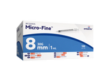 BD Micro-Fine Plus U100 1ml Syringe 0.30mm (30G) x 8mm - Box of 100 (Ref: 320935)