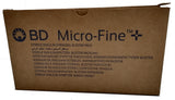 BD Micro-Fine Plus U100 0.5ml Syringe 0.33mm (29G) x 12.7mm - Box of 200 (Ref: 324892)