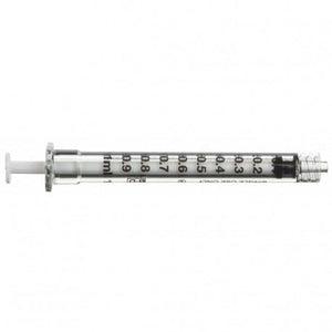 BD Plastipak Luer Slip Concentric Syringe 1ml - Box of 120 (Ref: 303172)