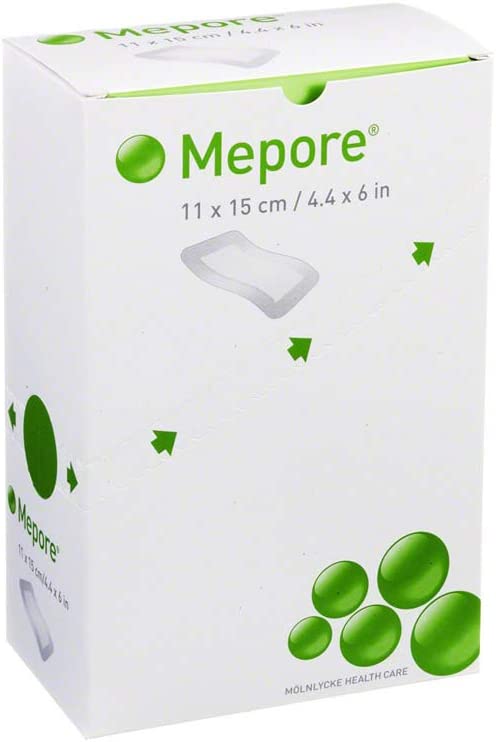 Mepore Adhesive 11cm x 15cm - Box of 40 Single Dressings (Ref: 671600)