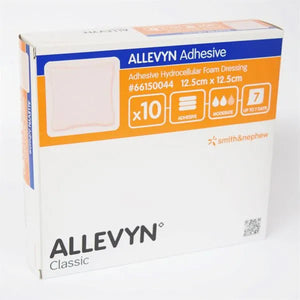 Allevyn Adhesive Dressing 12.5cm x 12.5cm - Pack of 10 Single Dressings (Ref: 66150044)