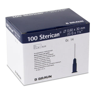 B.Braun Sterican Blue Needles 23G x 1 1/4" - Box of 100 (Ref: 4657640)