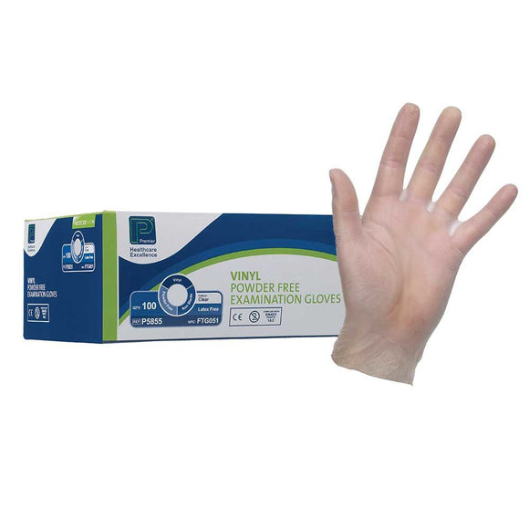 Premier Powder Free Vinyl - 100 Gloves