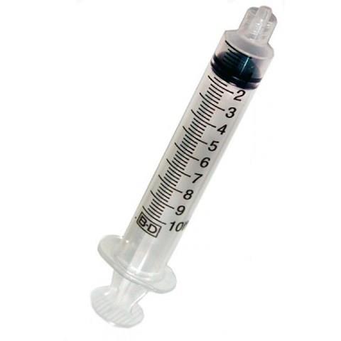 BD Plastipak Luer Lok Syringe 10ml - Box of 100 (Ref: 305959)