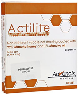 Actilite Dressing 5cm x 5cm - Pack of 10 Single Dressings (Ref: CR4281)