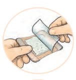 Advazorb Border Dressing 7.5cm x 7.5cm - Pack of 10 Single Dressings (Ref: CR4190)