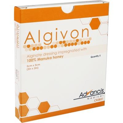 Algivon Dressing 5cm x 5cm - Pack of 5 Single Dressings (Ref: CR3831)