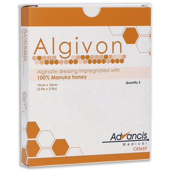 Algivon Dressing 10cm x 10cm - Pack of 5 Single Dressings (Ref: CR3659)