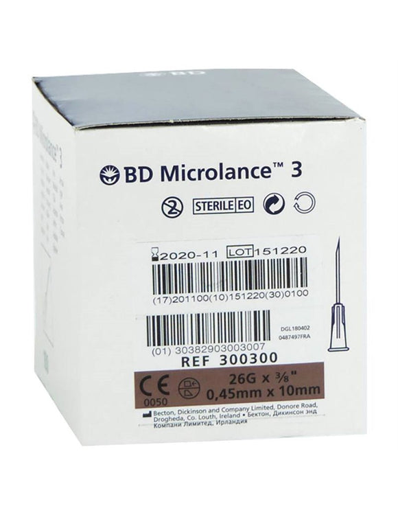 B D Microlance 3 Needles Orange 25G x 1 Inch per 100 – Medisave UK