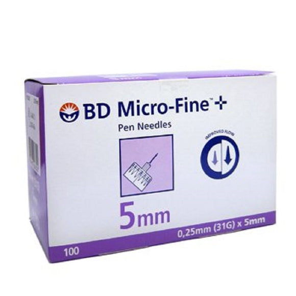 BD Micro-Fine Plus Pen Needles 0.25mm (31G) x 5mm